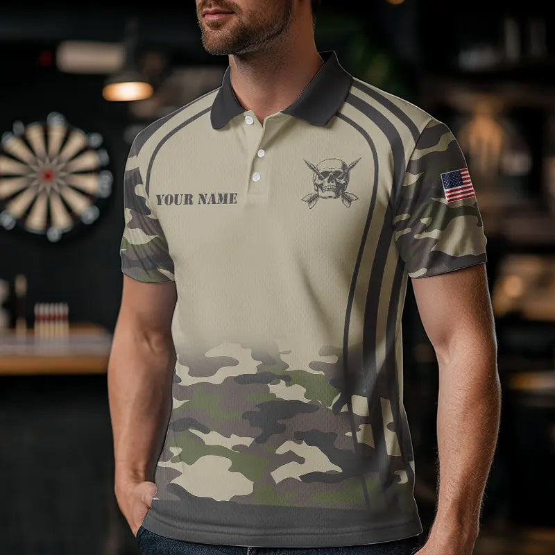 Vintage Camo Darts and Custom Dart, Camouflage Dart