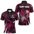 Personalized Pink 3D Skull Darts and Custom Cool Darts League Team