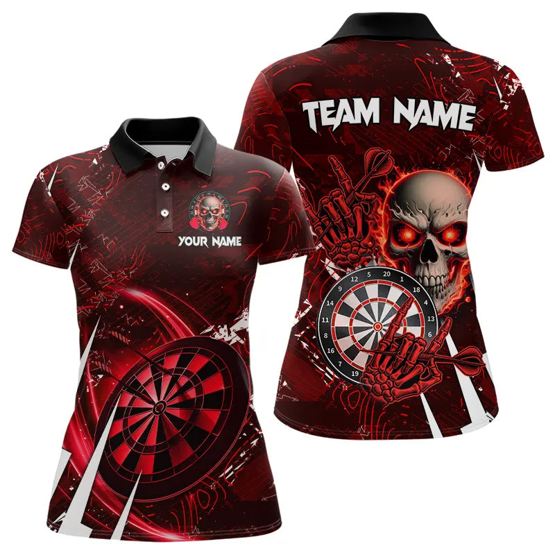 Personalized Red 3D Skull Darts and Custom Cool Darts League Team