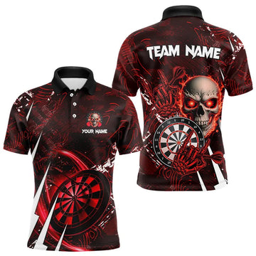 Personalized Red 3D Skull Darts and Custom Cool Darts League Team