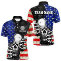 Personalized American Flag Menacing Skull Dart, Patriotic Cool Dart Team