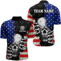 Personalized American Flag Menacing Skull Dart, Patriotic Cool Dart Team