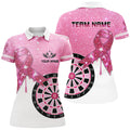 Pink Glitter Ribbon Dartboard Breast Cancer Awareness Darts Custom Darts