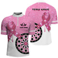 Pink Glitter Ribbon Dartboard Breast Cancer Awareness Darts Custom Darts