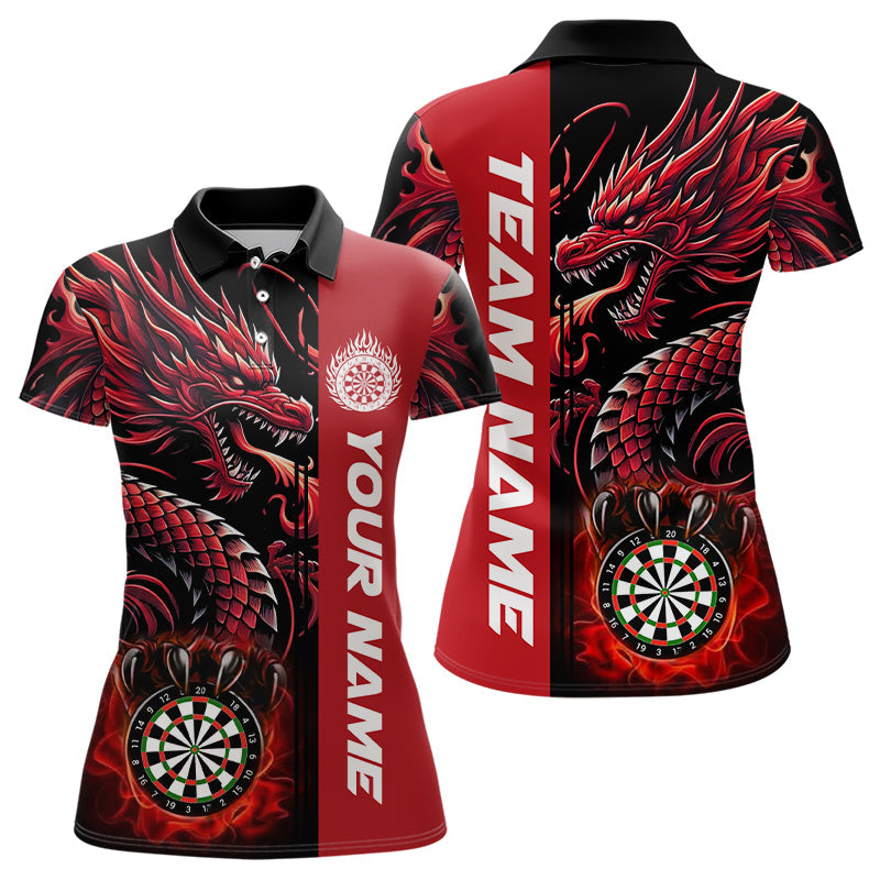 Custom Dragon Dart, Personalized 3D Dart League Uniform Best Dart |Red