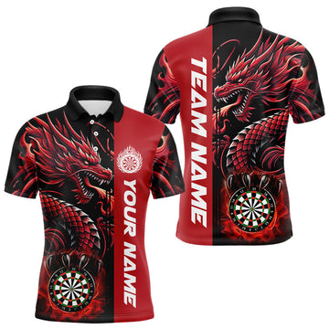 Custom Dragon Dart, Personalized 3D Dart League Uniform Best Dart |Red