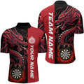 Custom Dragon Dart, Personalized 3D Dart League Uniform Best Dart |Red