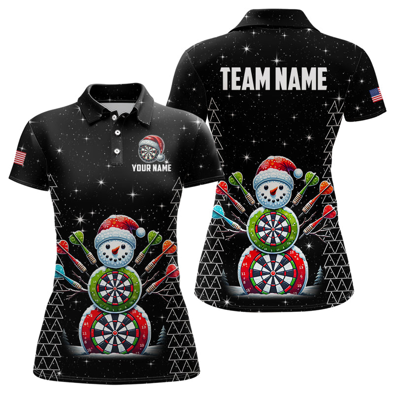 Custom Galaxy Funny Snow Darts Board Christmas Dart, Santa Xmas Black Dart