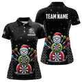 Custom Galaxy Funny Snow Darts Board Christmas Dart, Santa Xmas Black Dart