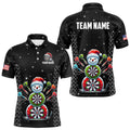Custom Galaxy Funny Snow Darts Board Christmas Dart, Santa Xmas Black Dart