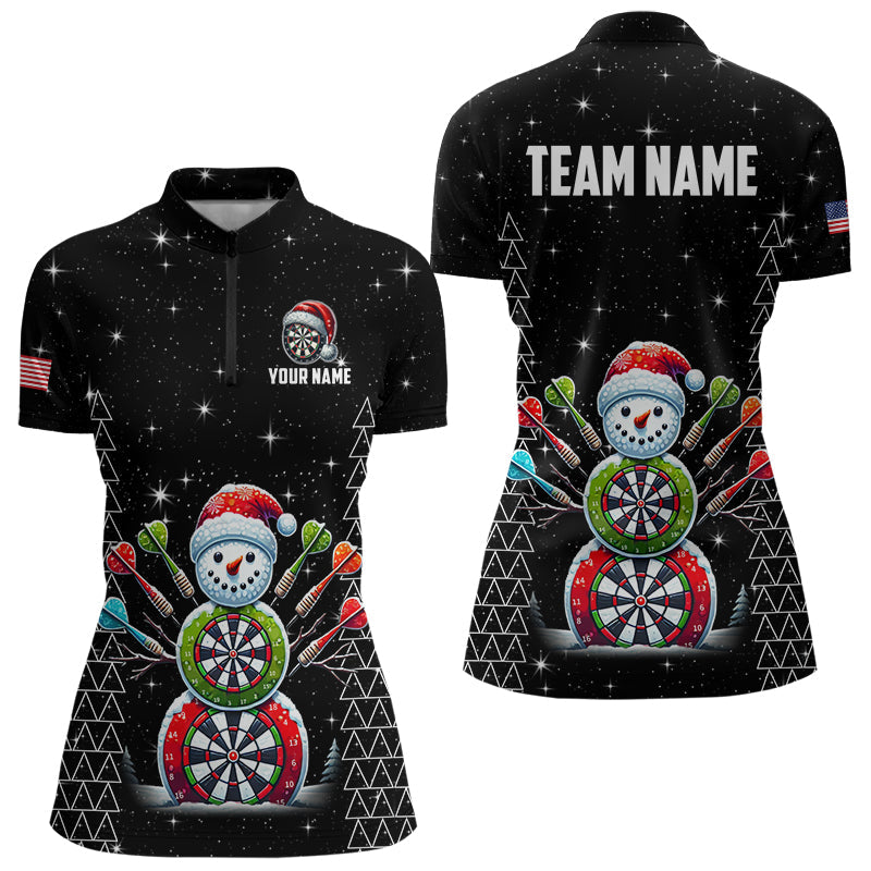 Custom Galaxy Funny Snow Darts Board Christmas Dart, Santa Xmas Black Dart