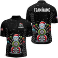 Custom Galaxy Funny Snow Darts Board Christmas Dart, Santa Xmas Black Dart