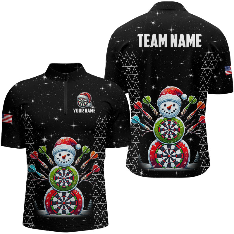 Custom Galaxy Funny Snow Darts Board Christmas Dart, Santa Xmas Black Dart