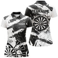 Grunge Black White Darts and Quarter- Zip Custom Darts Darts Team