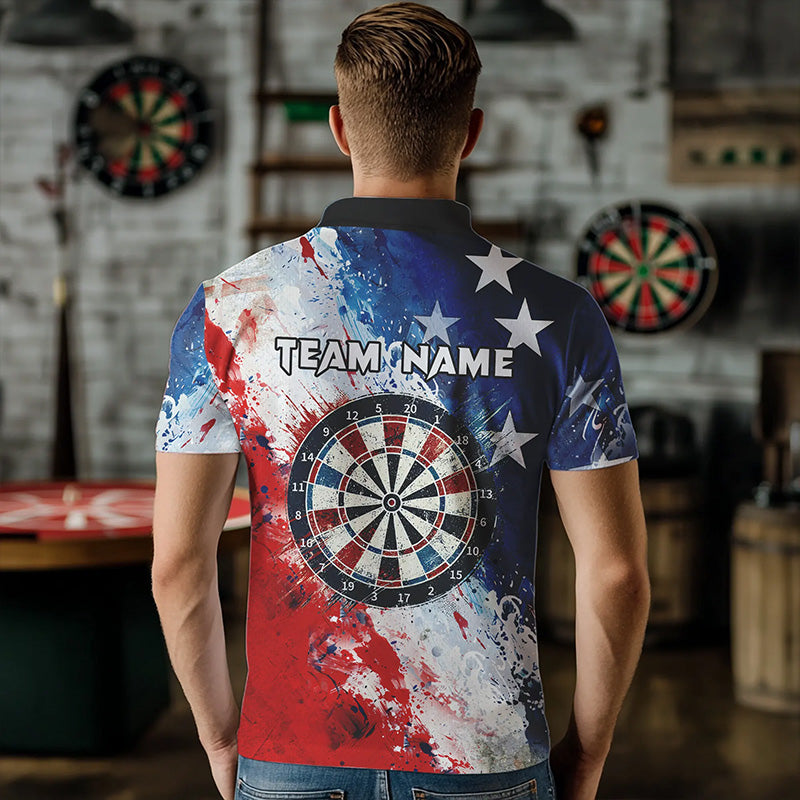 Personalized Watercolor USA Flag Darts and Custom Dart Darts