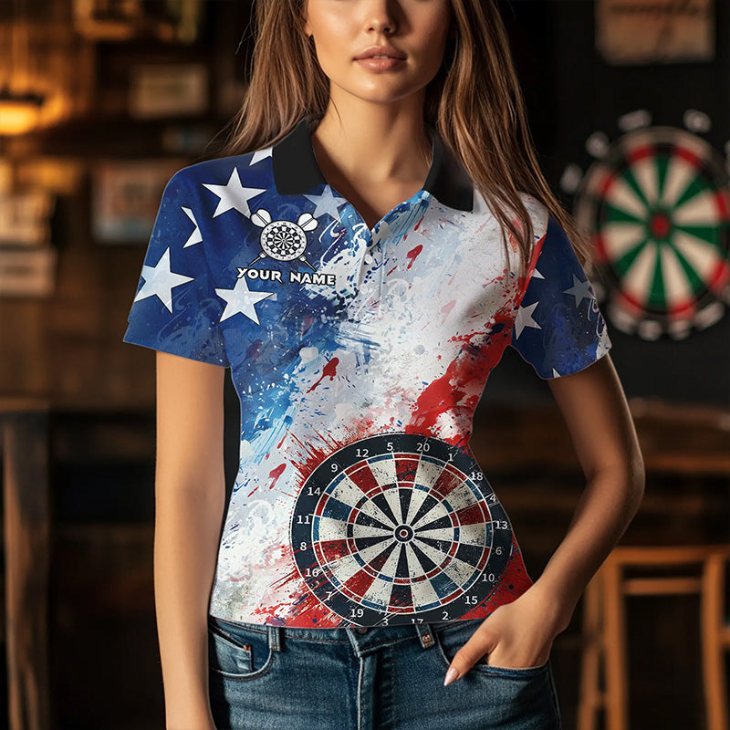 Personalized Watercolor USA Flag Darts and Custom Dart Darts