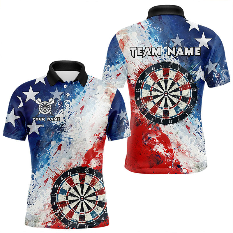 Personalized Watercolor USA Flag Darts and Custom Dart Darts