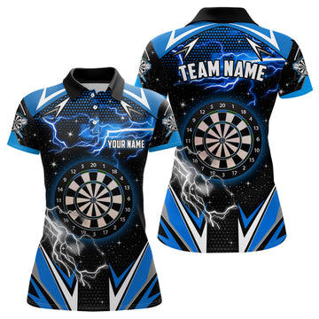 Personalized Thunder Lightning Blue Dart Custom Team League Dart