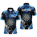 Personalized Thunder Lightning Blue Dart Custom Team League Dart