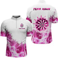 Pink Icy Light White Darts and Custom Dart Team Darts