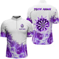 Purple Icy Light White Darts and Custom Dart Team Darts