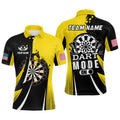 Personalized Yellow Dart Mode On Women Darts and Quarter-Zip Custom Darts Team