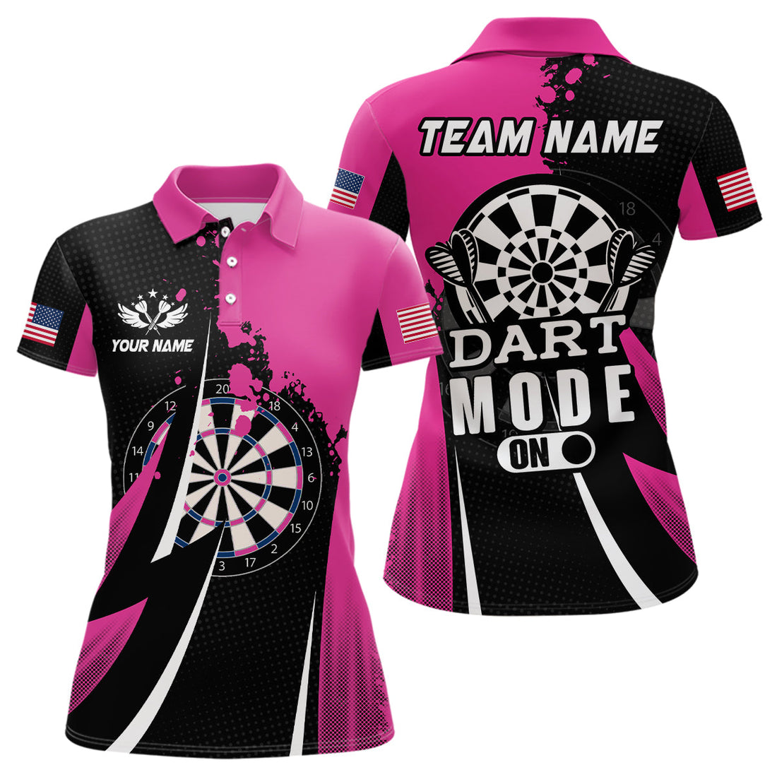 Pink Dart Mode On Women Darts Quarter-Zip Custom Unique Mother's Day Darts Gifts