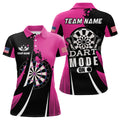 Pink Dart Mode On Women Darts Quarter-Zip Custom Unique Mother's Day Darts Gifts