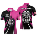 Pink Dart Mode On Women Darts Quarter-Zip Custom Unique Mother's Day Darts Gifts