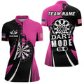Pink Dart Mode On Women Darts Quarter-Zip Custom Unique Mother's Day Darts Gifts