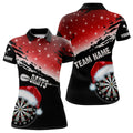 Black And Red Santa Darts Board Custom Christmas Dart, Funny Xmas Dart