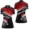 Black And Red Santa Darts Board Custom Christmas Dart, Funny Xmas Dart