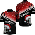 Black And Red Santa Darts Board Custom Christmas Dart, Funny Xmas Dart