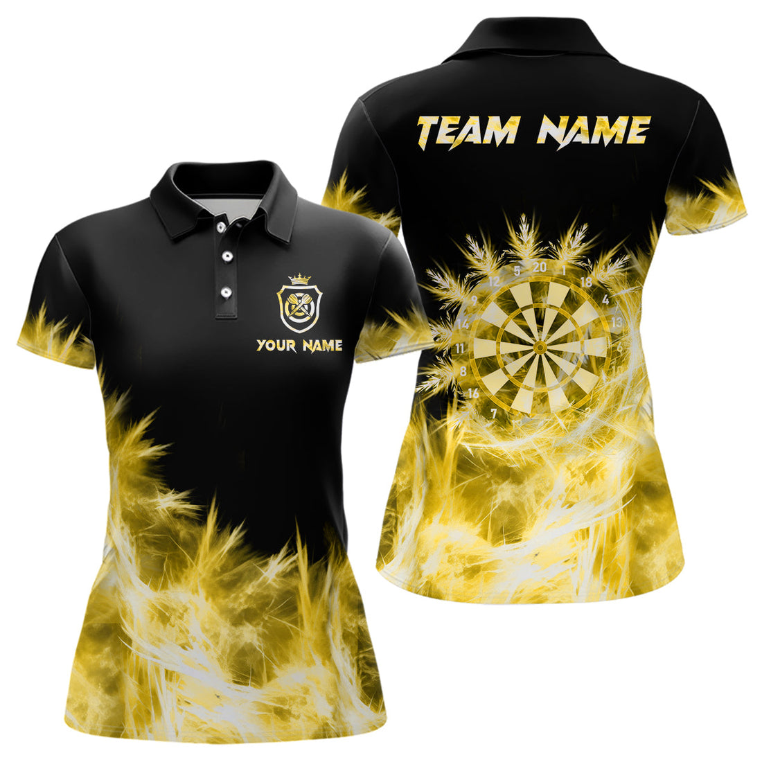 Icy Yellow Light Darts and Custom Dart For Team Darts