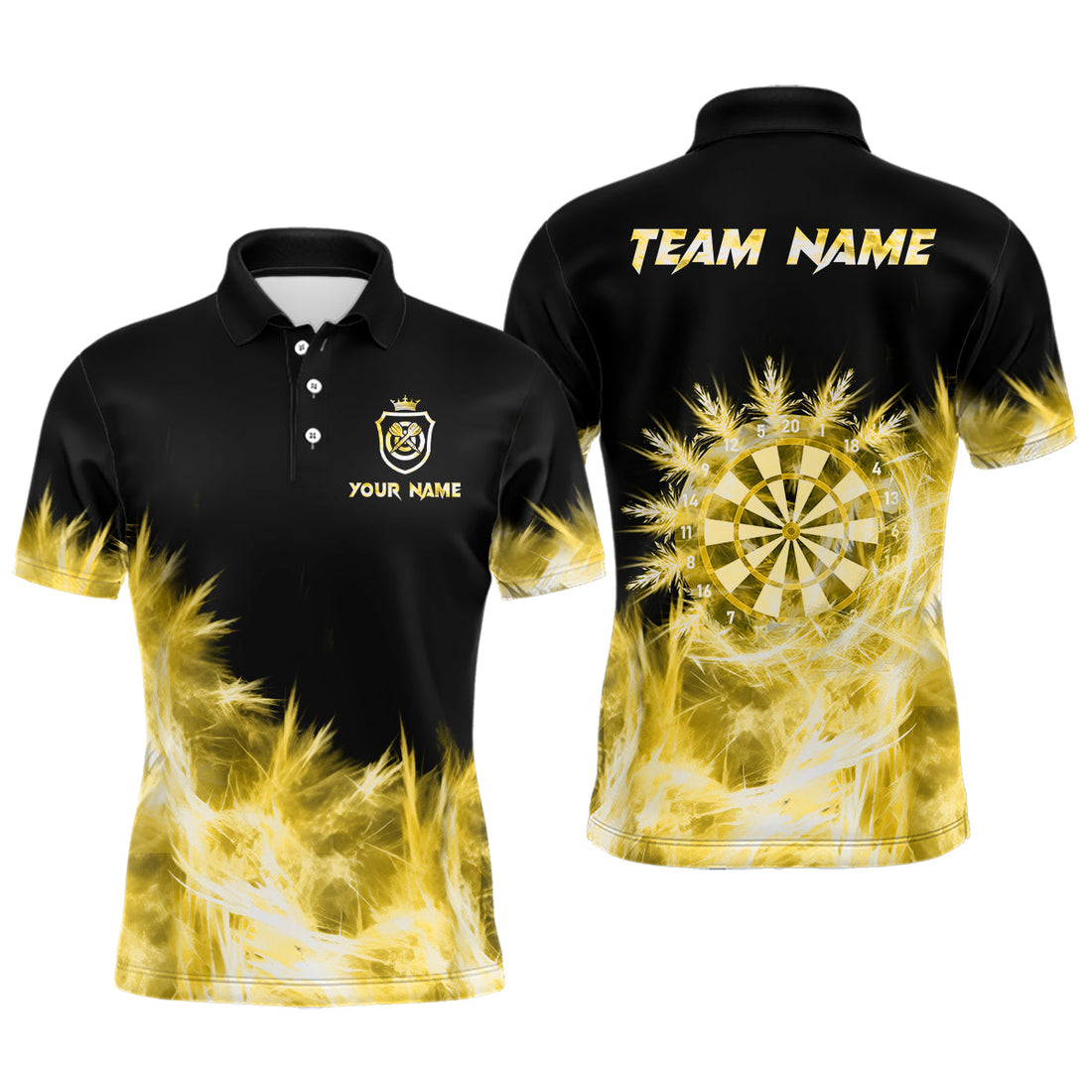 Icy Yellow Light Darts and Custom Dart For Team Darts