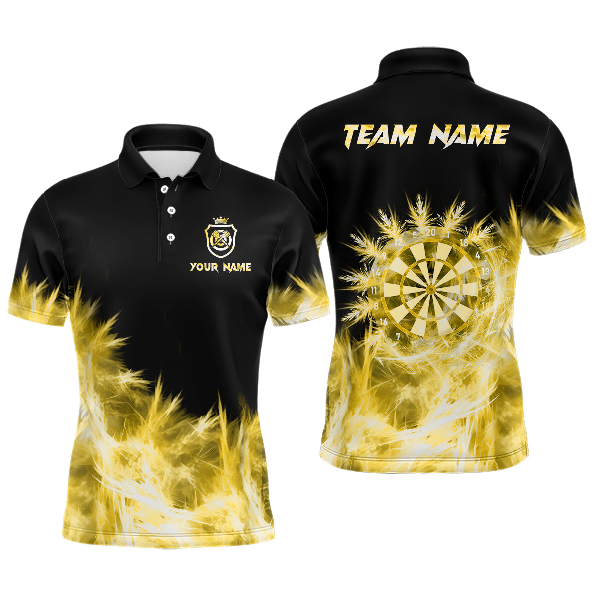 Icy Yellow Light Darts and Custom Dart For Team Darts