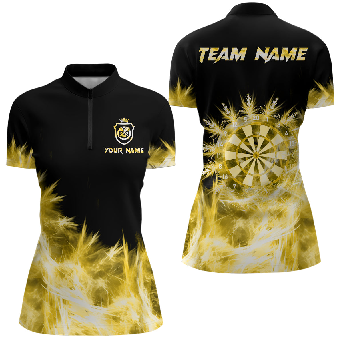 Icy Yellow Light Darts and Custom Dart For Team Darts