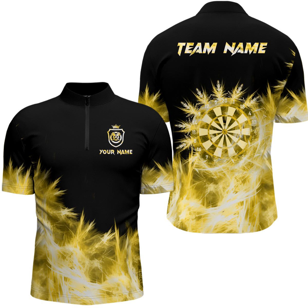 Icy Yellow Light Darts and Custom Dart For Team Darts