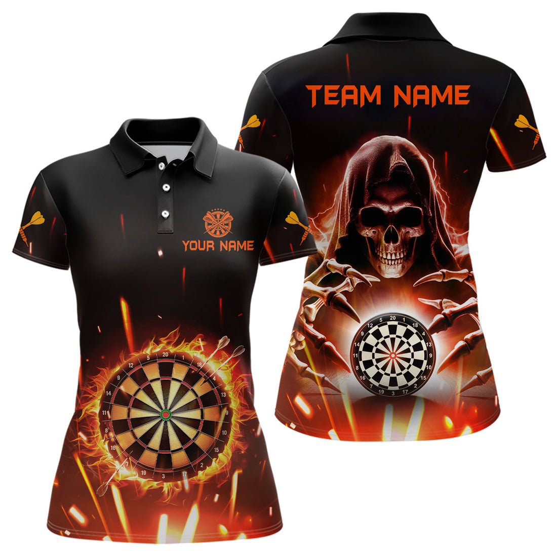 Personalized Death Skull Darts Board Fire Flame 3D Men Darts Custom Darts Team