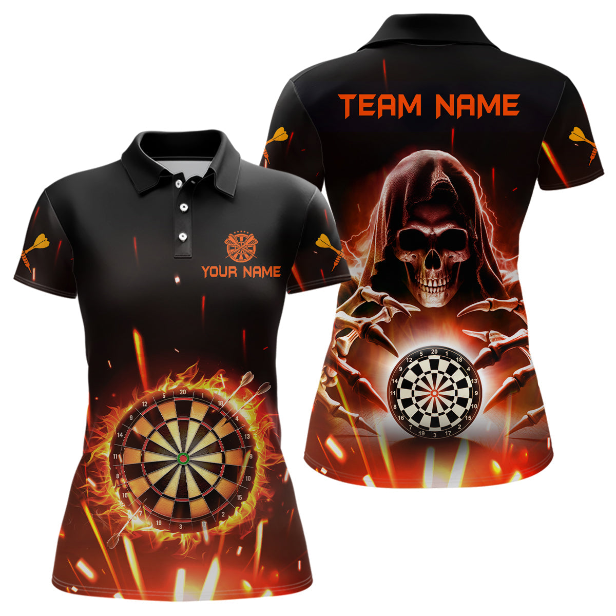 Personalized Death Skull Darts Board Fire Flame 3D Men Darts Custom Darts Team