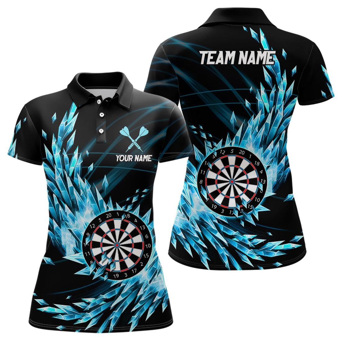 Personalized Blue Frozen Icy Darts Customized Dart Darts Team