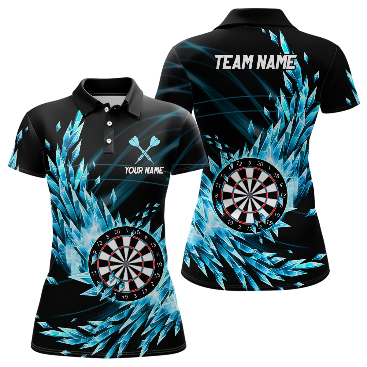 Personalized Blue Frozen Icy Darts Customized Dart Darts Team