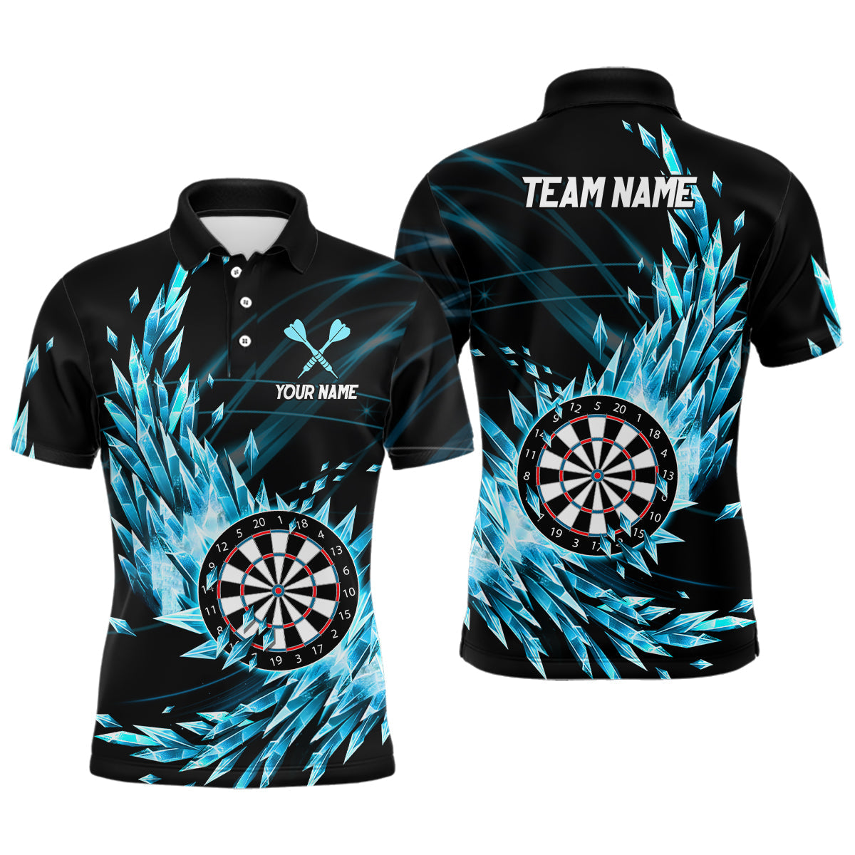 Personalized Blue Frozen Icy Darts Customized Dart Darts Team