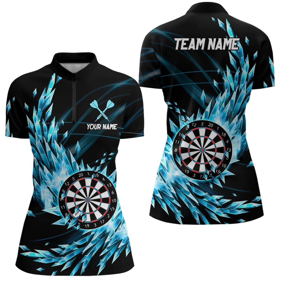 Personalized Blue Frozen Icy Darts Customized Dart Darts Team