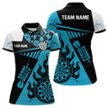 Customized Blue And Black Darts and Quarter-Zip, Best Darts Team Apparel