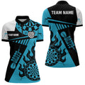 Customized Blue And Black Darts and Quarter-Zip, Best Darts Team Apparel