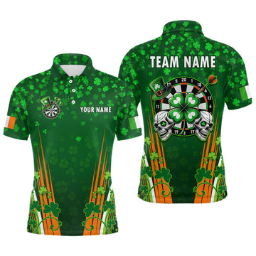 Personalized Luckiest Green Shamrock Skull Dart Custom St Patrick Day Dart