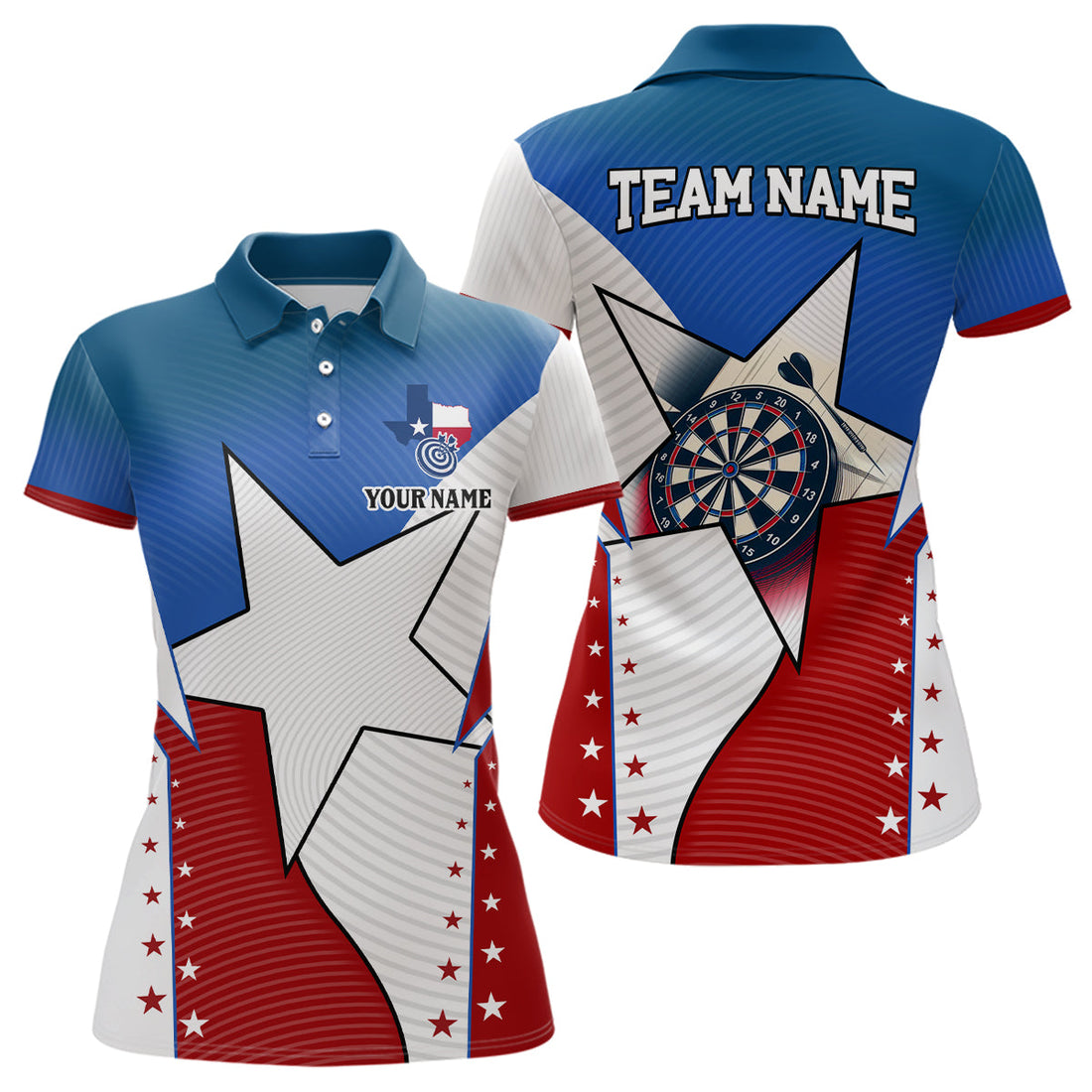 Personalized Texas Flag Darts Custom Name Patriotic Texas Darts Apparel