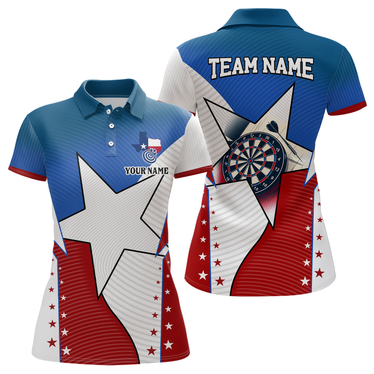 Personalized Texas Flag Darts Custom Name Patriotic Texas Darts Apparel