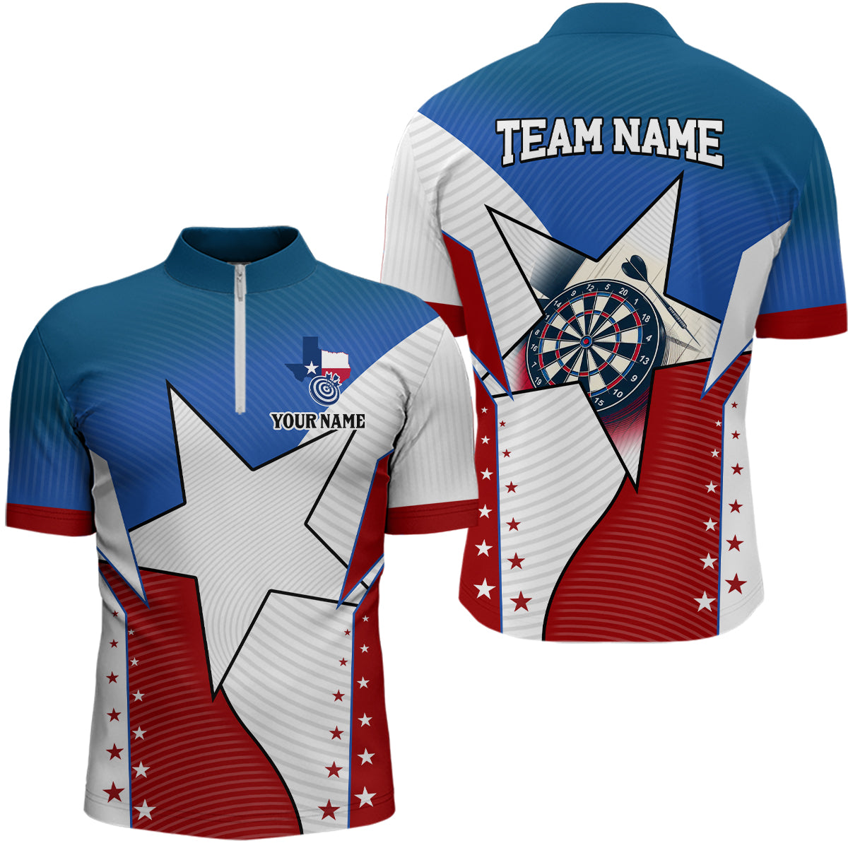 Personalized Texas Flag Darts Custom Name Patriotic Texas Darts Apparel